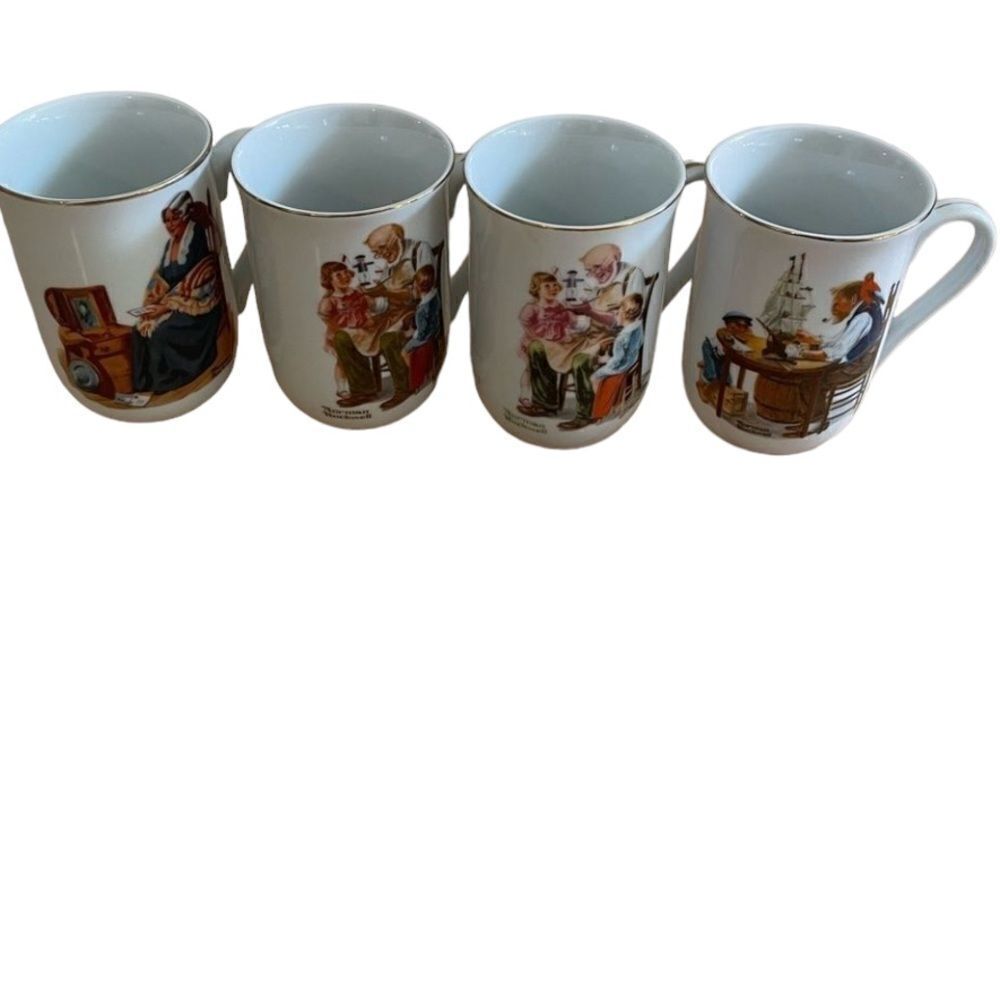 3 for $30! Four Norman Rockwell museum coffee cups